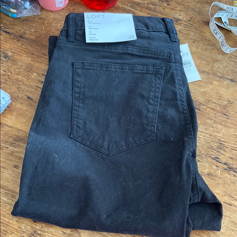 Loft Mid-rise curvy Fit Brushed Pants size 27(4)